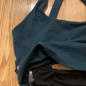 Evergreen crop sports bra. Super cute and comfy-just don’t reach for it.